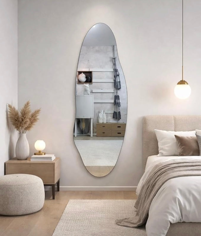 Organic Shape Full-Length Wall Mirror