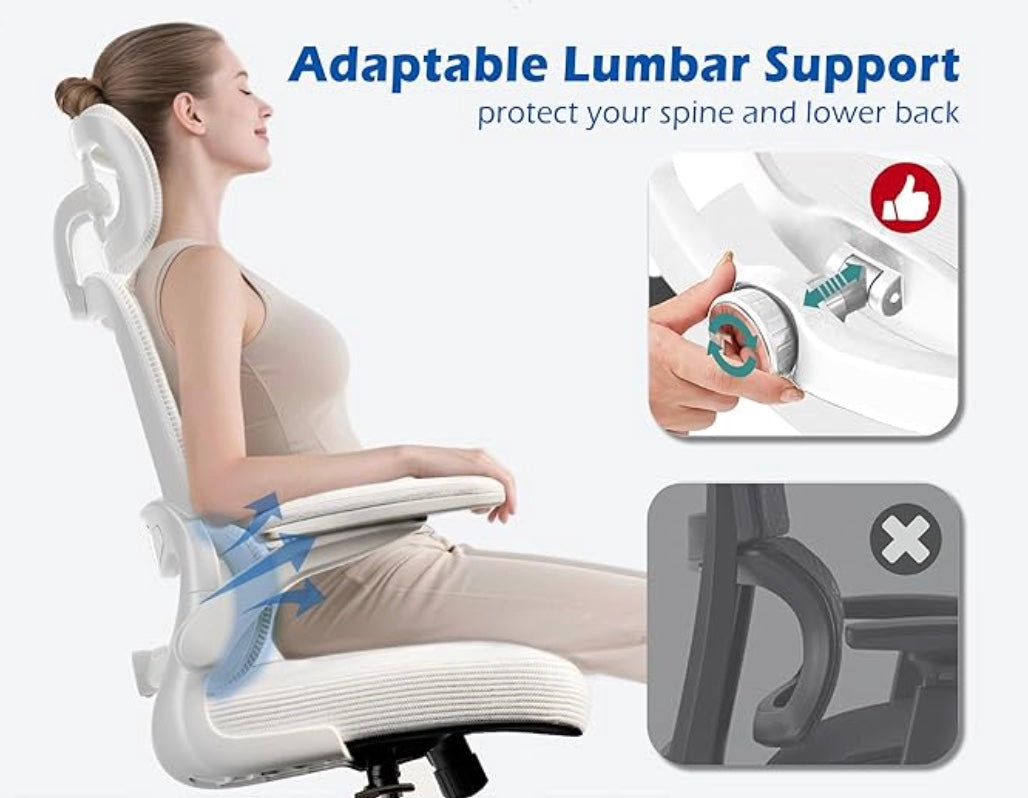 Adjustable Mesh Office Chair with Headrest